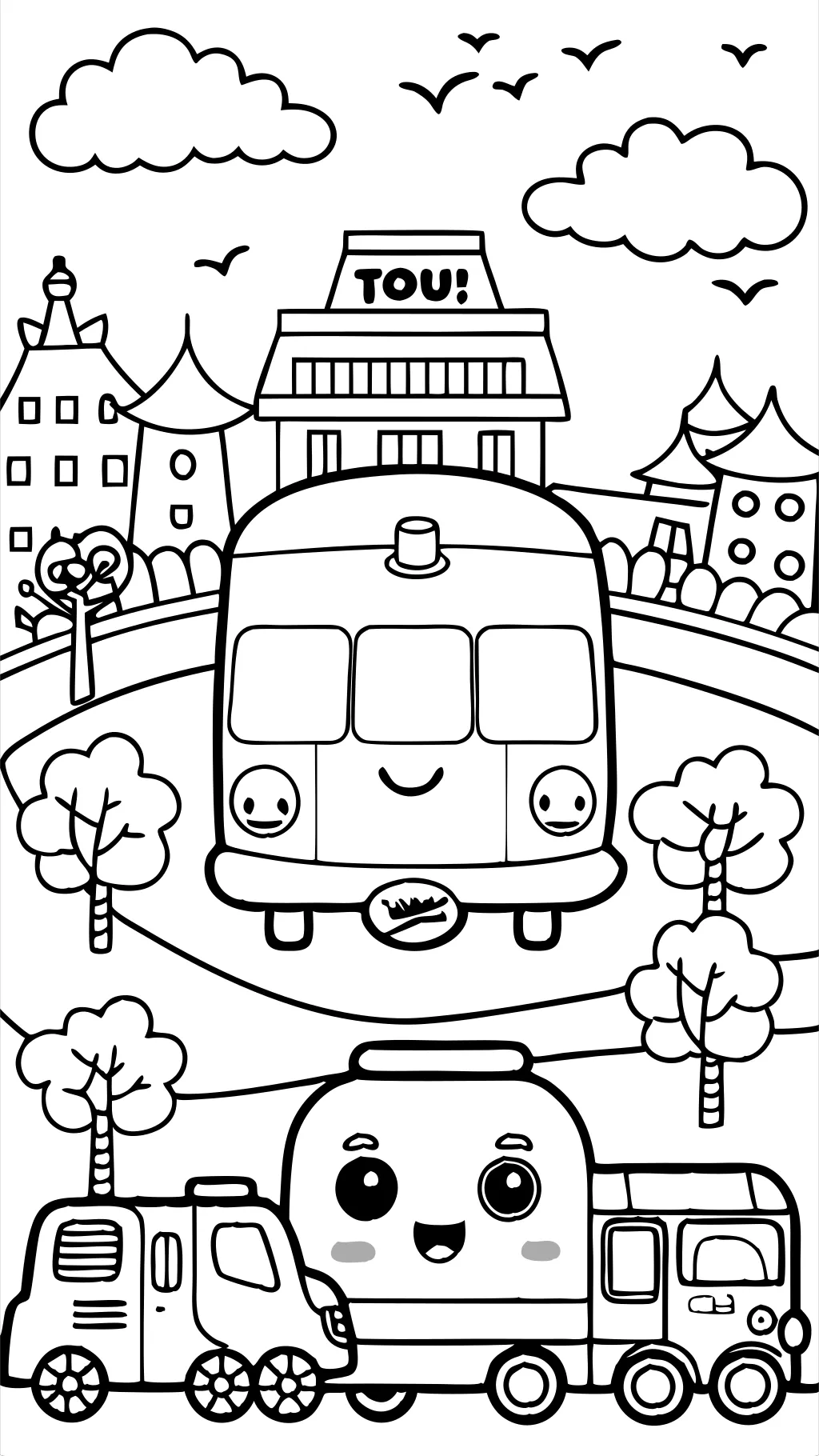 tayo the little bus coloring pages